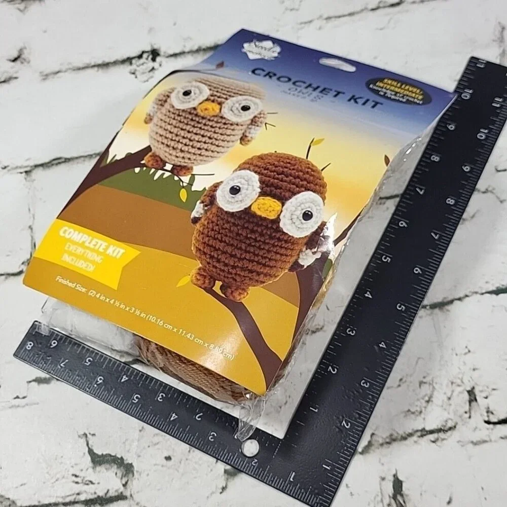 Needle Creations Harvest & Holiday Crochet Kits Owls for‎ 2 Owls New